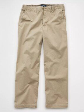 American Eagle Flex Baggy Lived-In Khaki Pant 32W 34L